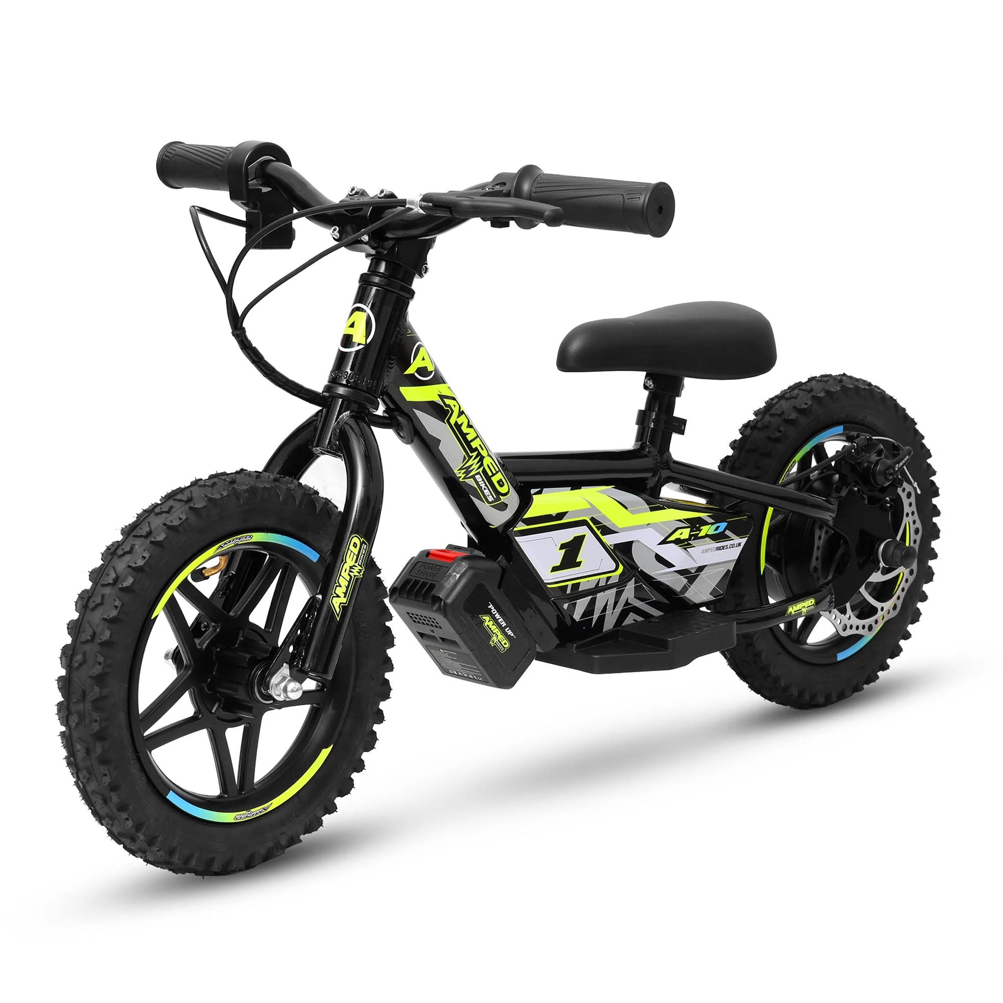 Amped A10 Kids Electric Bike | Black - Image 7