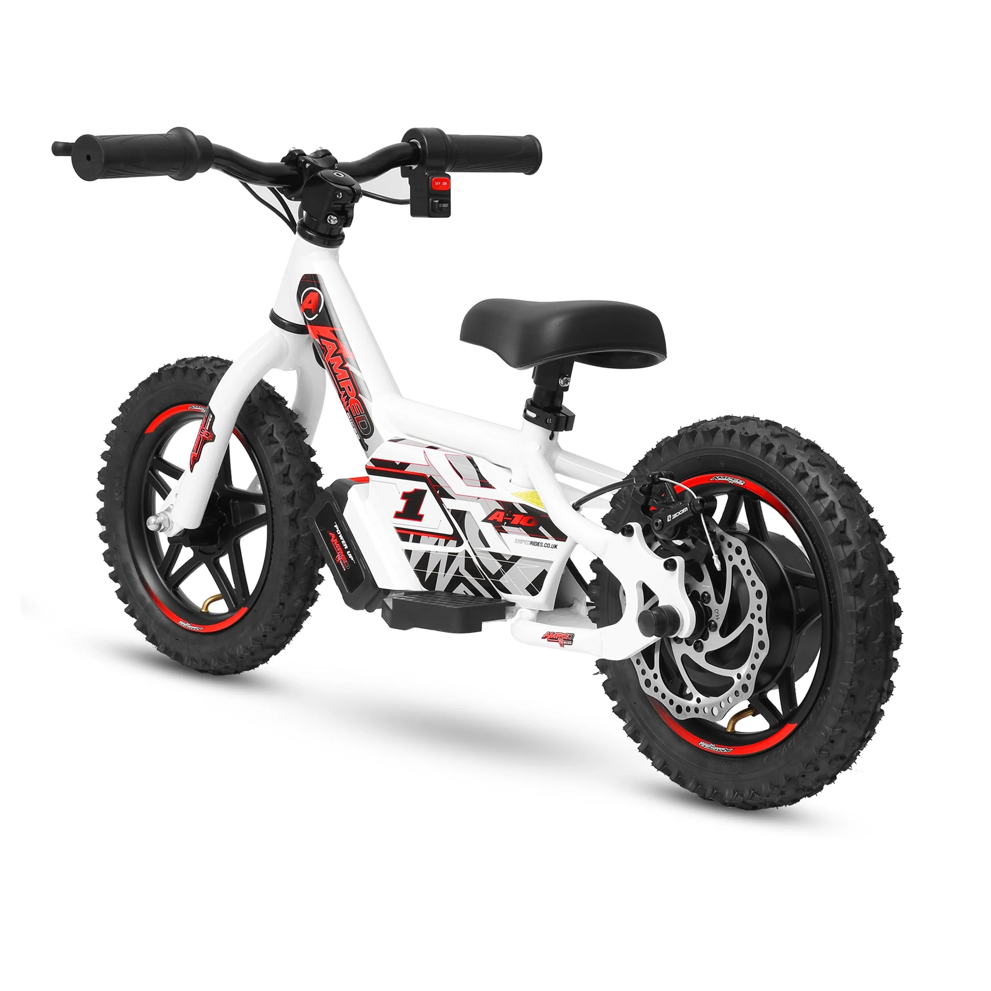 Amped A10 Kids Electric Bike | White - Image 5