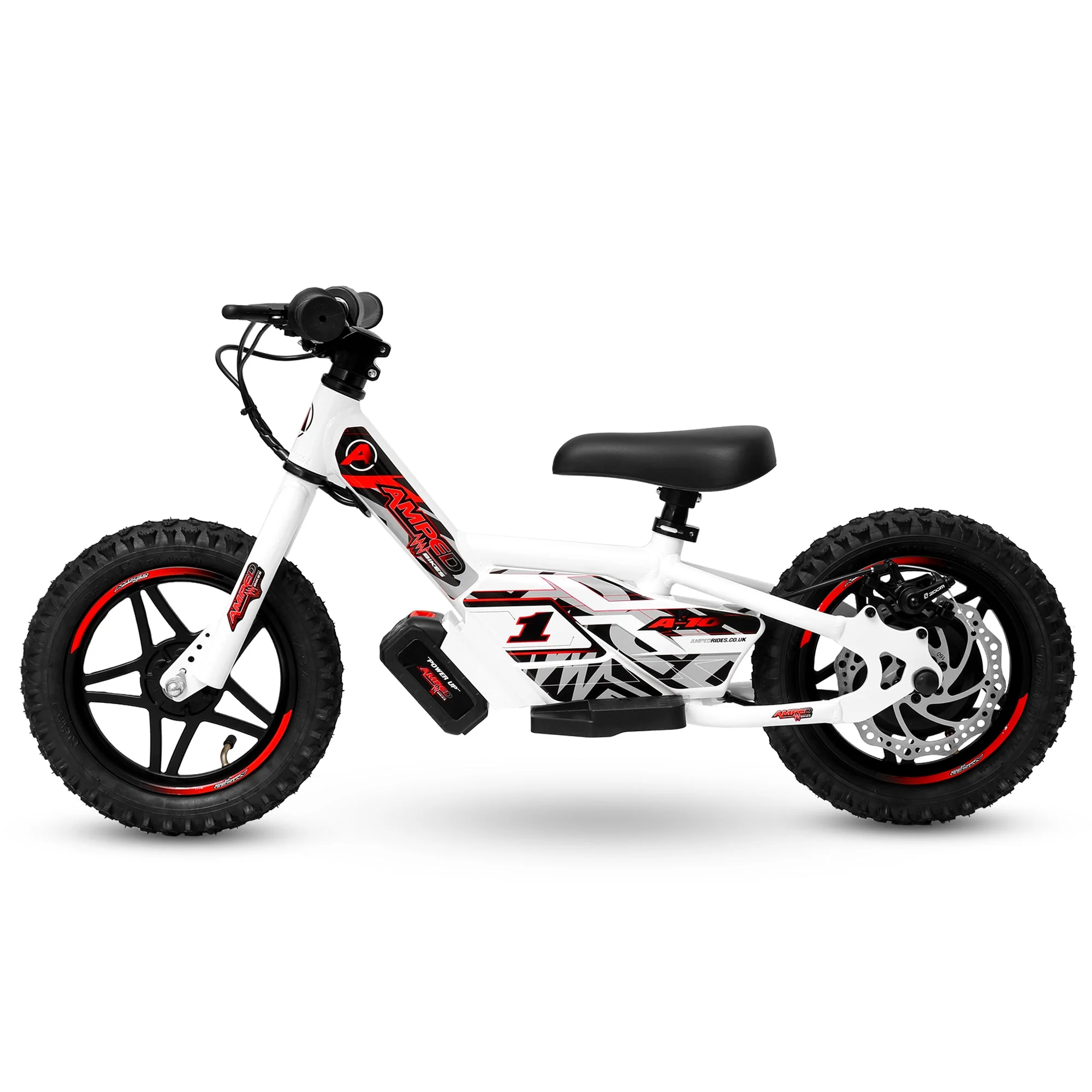 Amped A10 Kids Electric Bike | White - Image 6