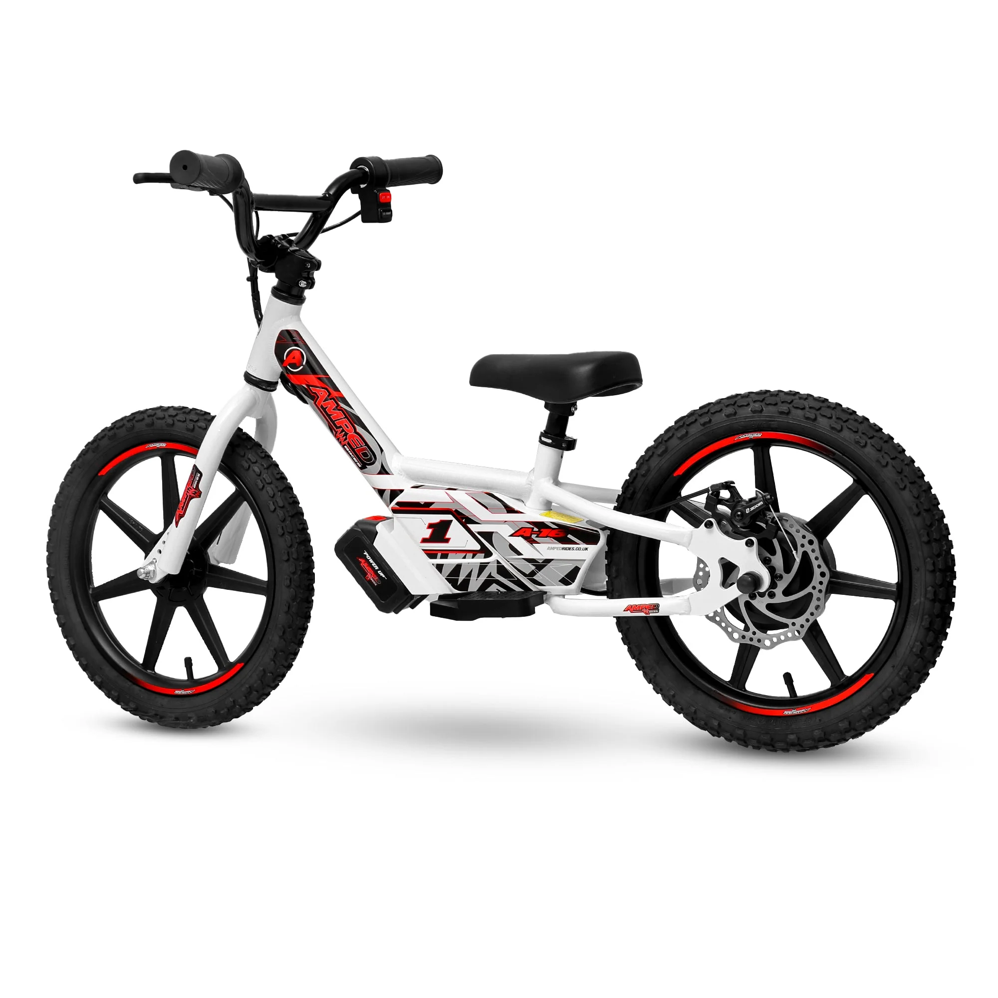 Amped A16 Kids Electric Bike | White - Image 5