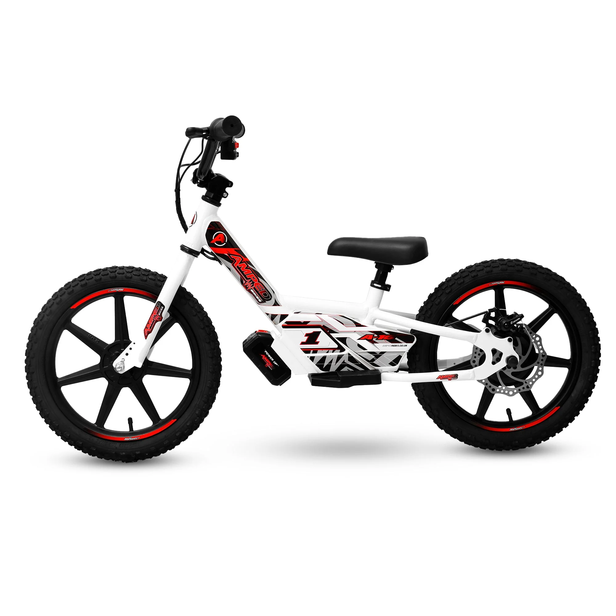 Amped A16 Kids Electric Bike | White - Image 6