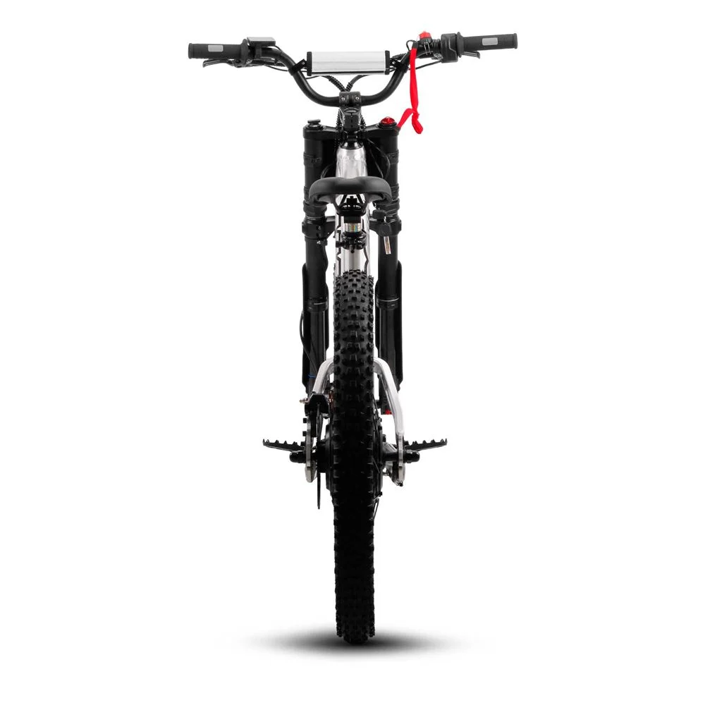 Amped A24 Comp Kids Electric Bike - Silver - Image 4