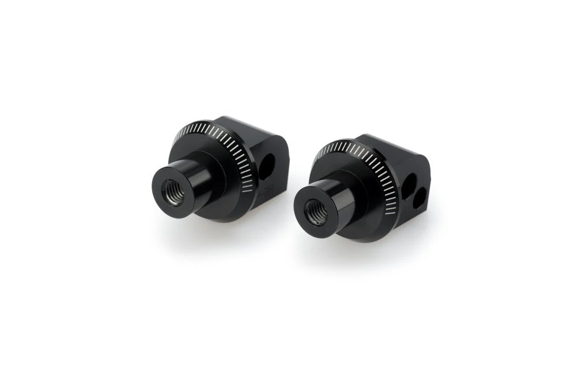 Puig Footpeg Adaptors Passenger | Black | Aprilia Caponord 1200 2013>2016