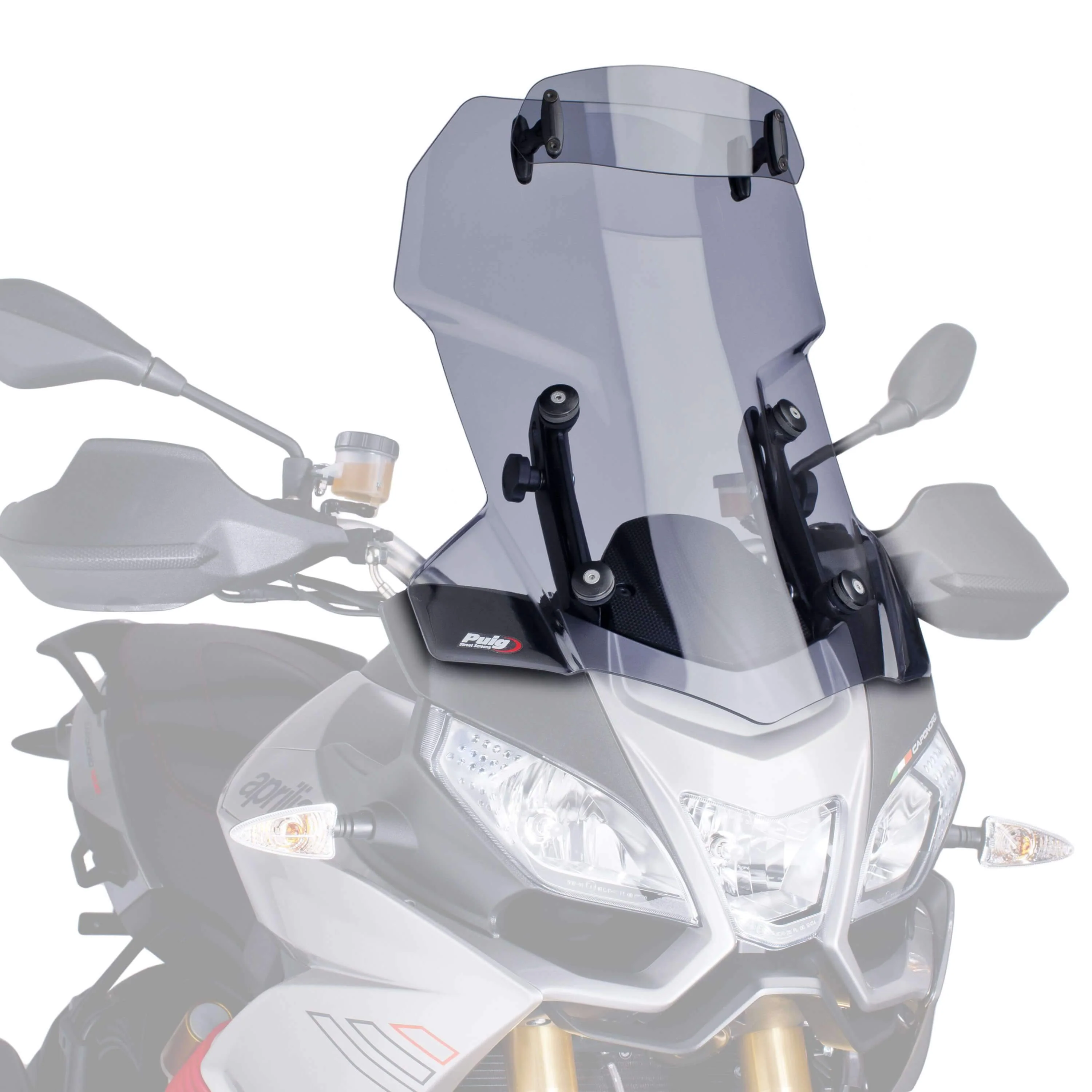 Puig Touring Screen with Visor | Light Smoke | Aprilia Caponord 1200 2013>2017
