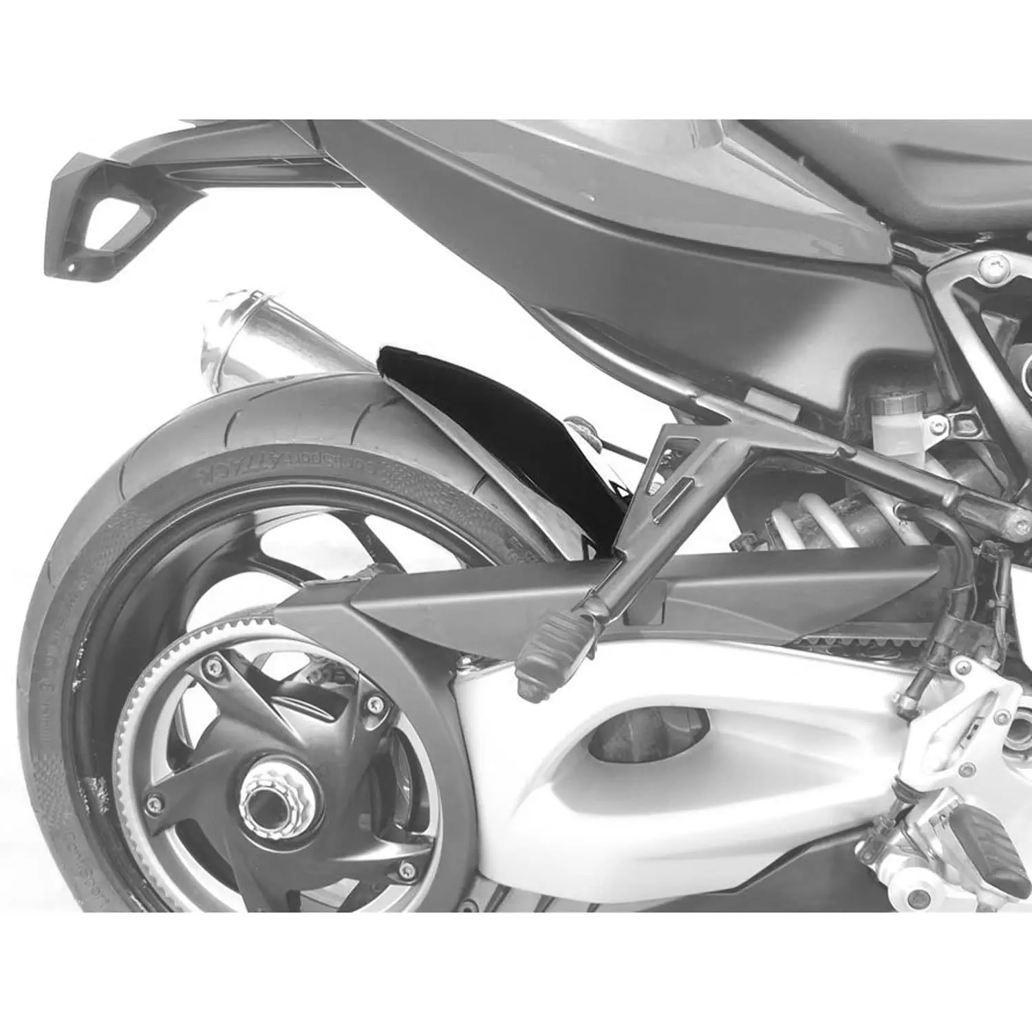 Pyramid Hugger | Gloss Black | BMW F 800 S 2005>2010 - Image 2