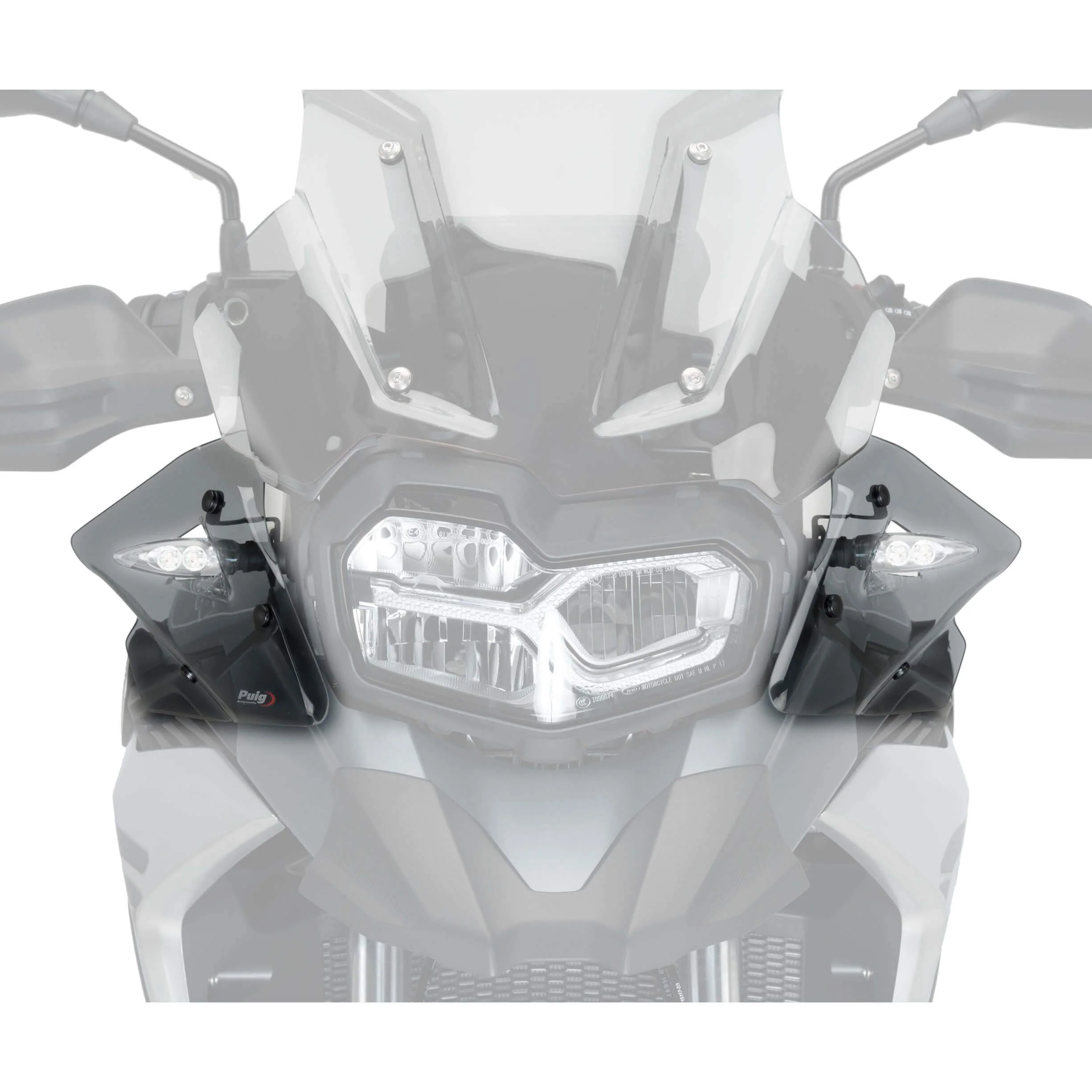 Puig Front Upper Deflectors | Light Smoke | BMW F 850 GS 2018>2021 - Image 4