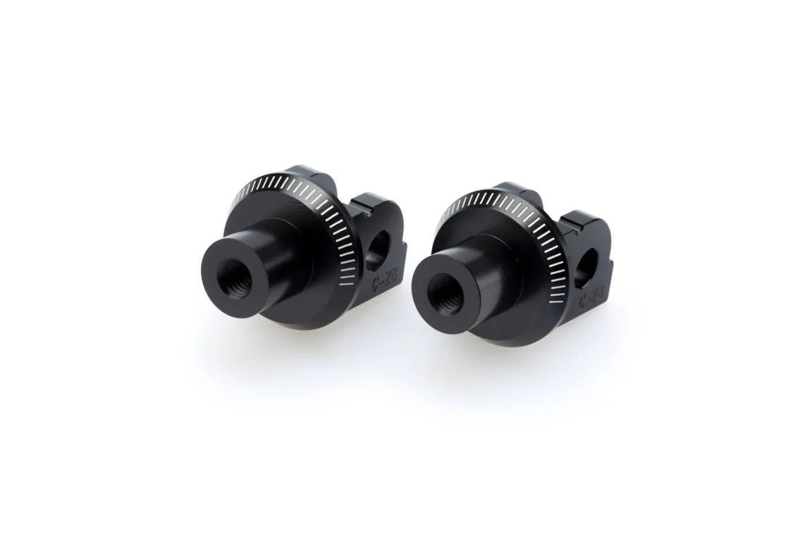 Puig Footpeg Adaptors Rider | Black | BMW R nineT Racer 2017>2024