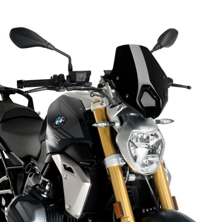 Puig Sport Screen | Black (Opaque) | BMW R 1250 R 2019>Current (With BMW screen support) - Image 2