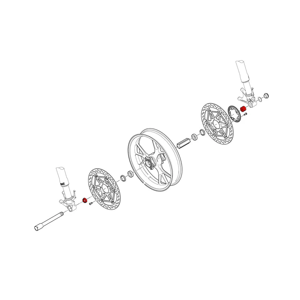 CNC Racing Bushing Kit Front Wheel for Ducati - Image 5