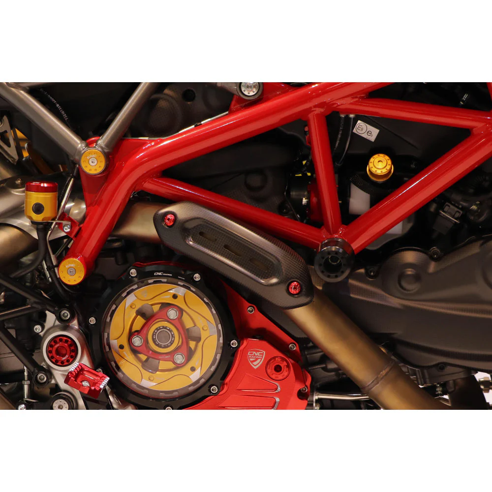 CNC Racing Carbon Heat Protection Exhaust Pipe Carbon for Ducati Hypermotard - Image 3