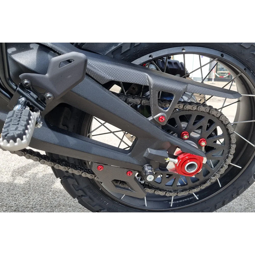 CNC Racing Chain Lower Guard Carbon for Ducati DesertX - Image 2