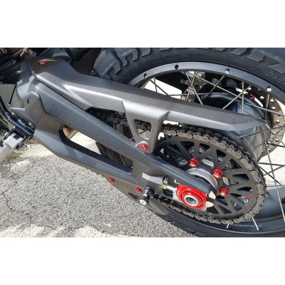 CNC Racing Chain Upper Guard Carbon for Ducati DesertX - Image 3
