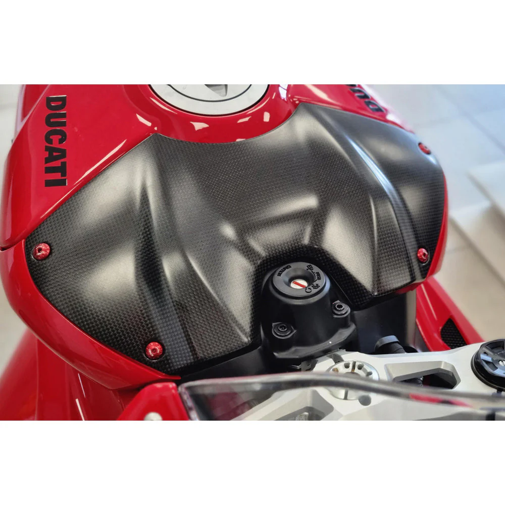 CNC Racing Fuel Tank Cover Matt Carbon for Ducati - Image 3
