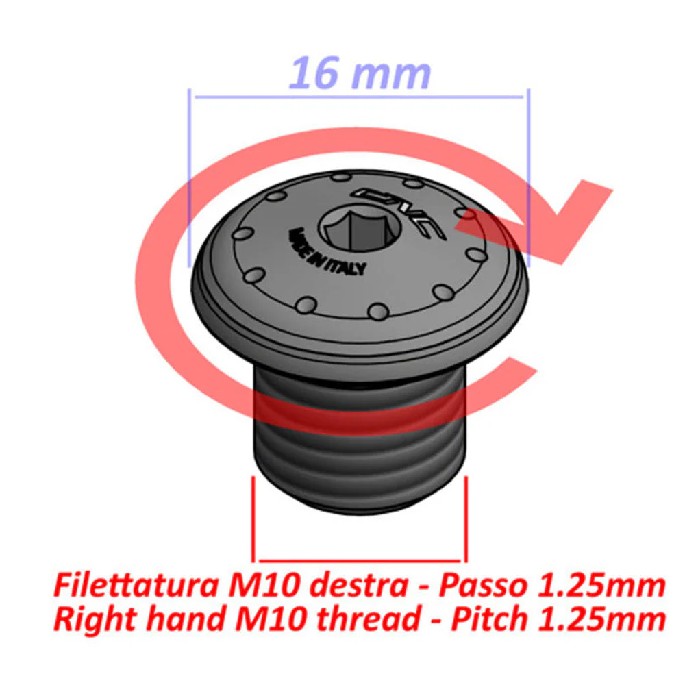 CNC Racing Mirror Blanking Plug M10 - Thread RH - Image 3