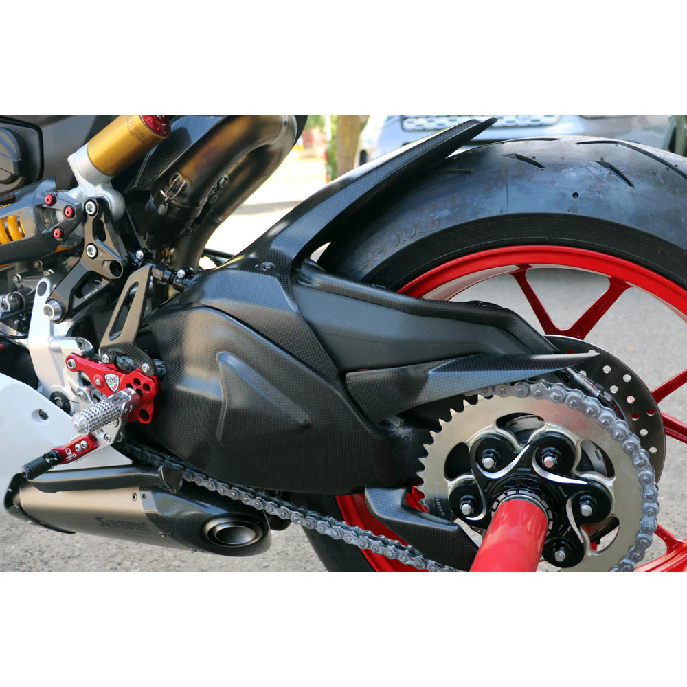 CNC Racing Protection Upper Chain Carbon for Ducati SBK Panigale Series - Image 3