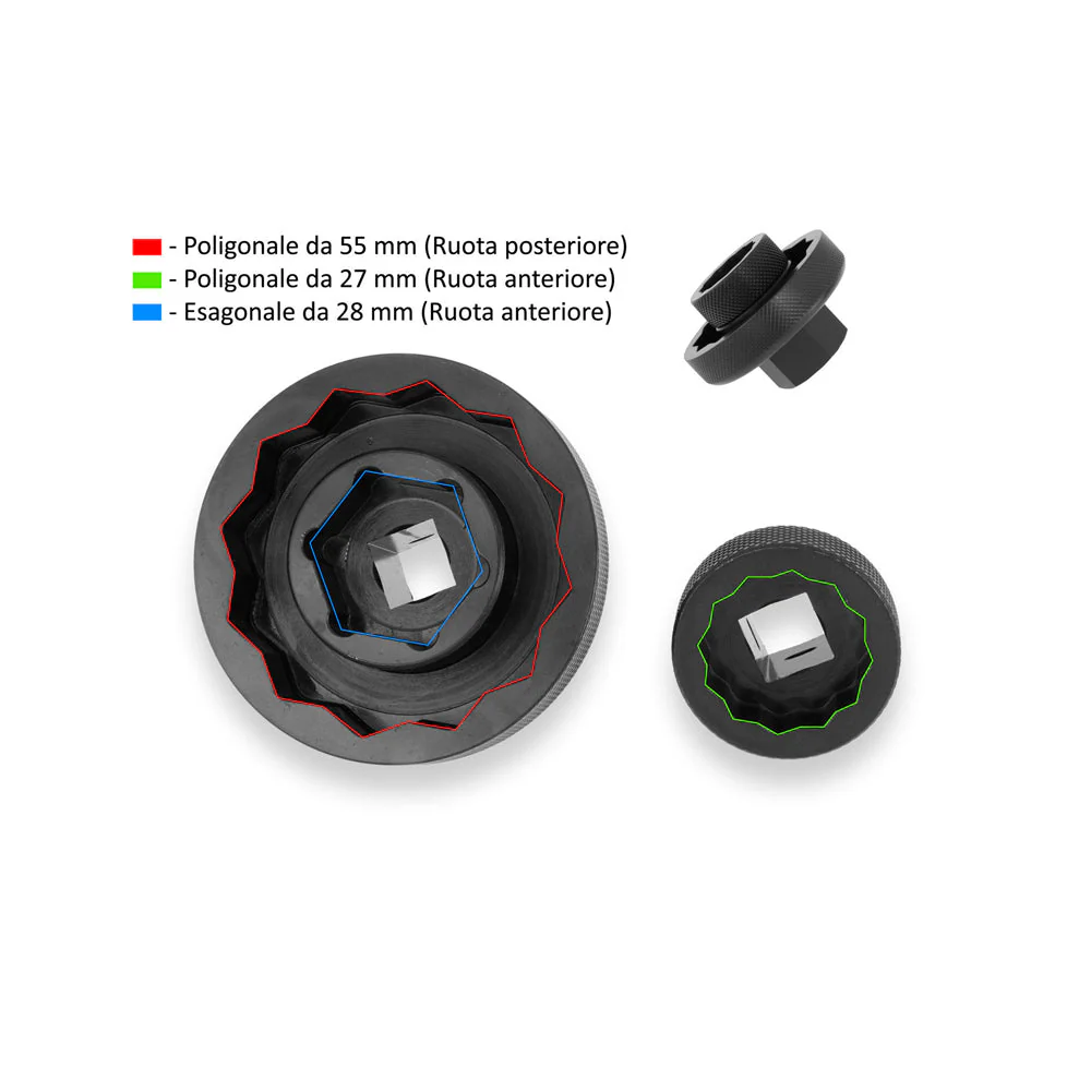 CNC Racing Socket Drive Tool for Front and Rear Wheel Nuts for MV Agusta - Image 3