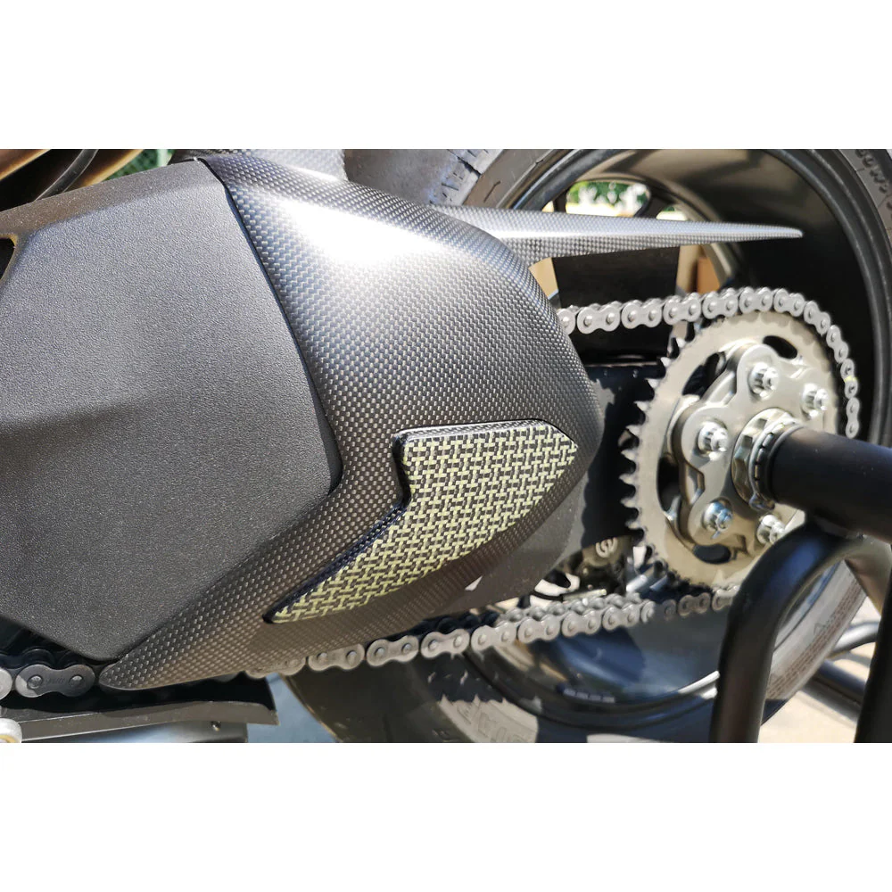 CNC Racing Swingarm Cover Carbon/Kevlar for Ducati Panigale V4 - Image 3