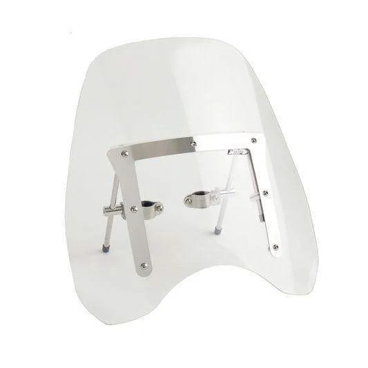Customacces Chopper Universal Handlebar Mounted Windscreen | Clear