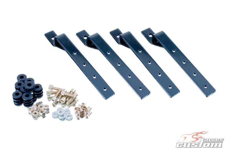 Customacces Easy Rigid Saddlebags - Pair Including Mounting Kit | Black - Image 2