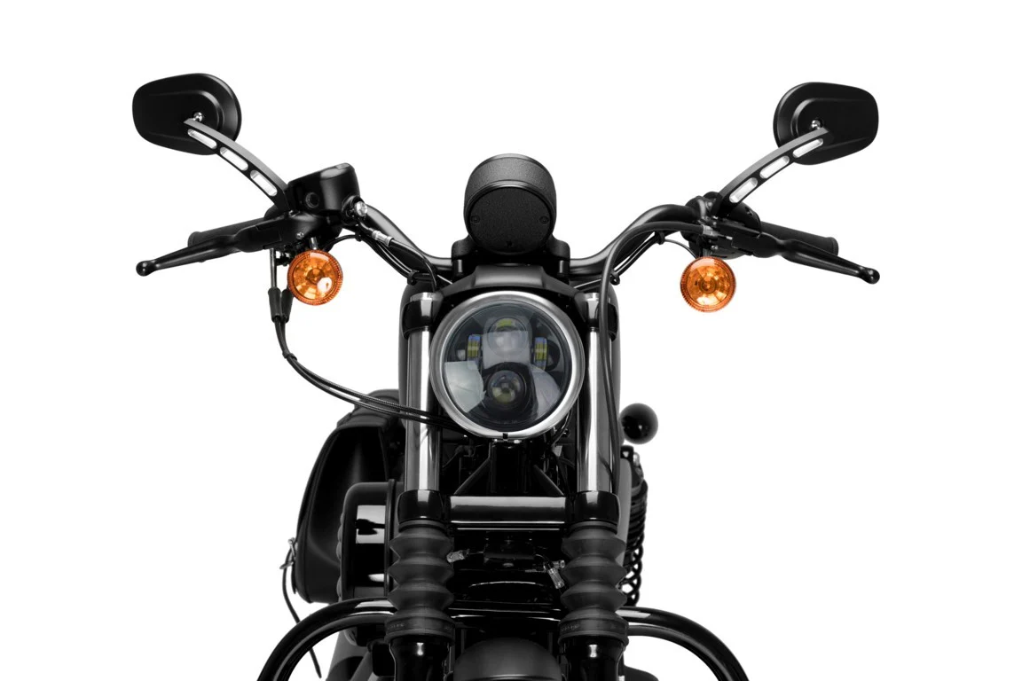 Customacces Ovni Headlight | Black | Fits Various Harley-Davidson Models - Image 5