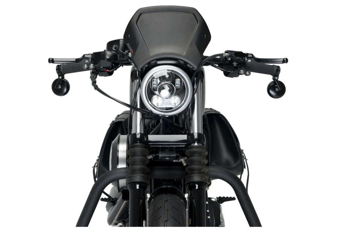 Customacces Ovni II Headlight | Black | Fits Various Harley Davidson Models - Image 6