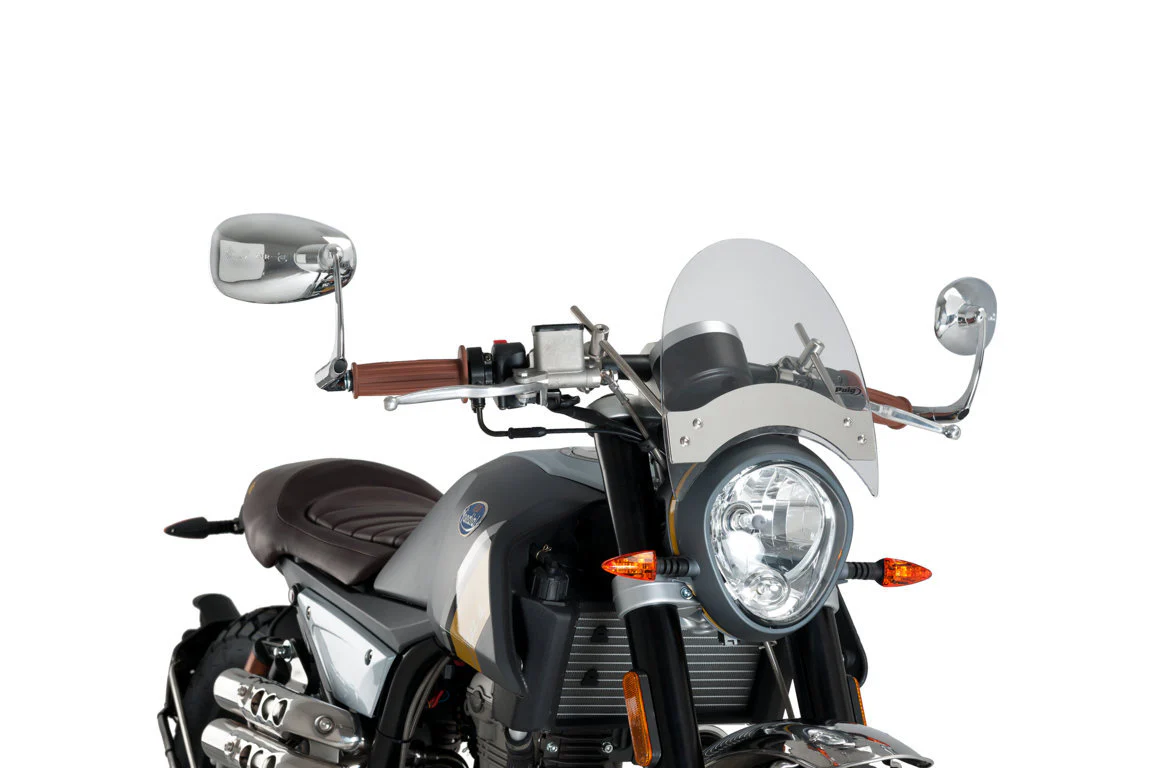 Customacces Roadster Universal Handlebar Mounted Windscreen | Light Smoke - Image 2