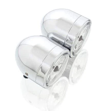 Customacces Twin Headlights | Chrome