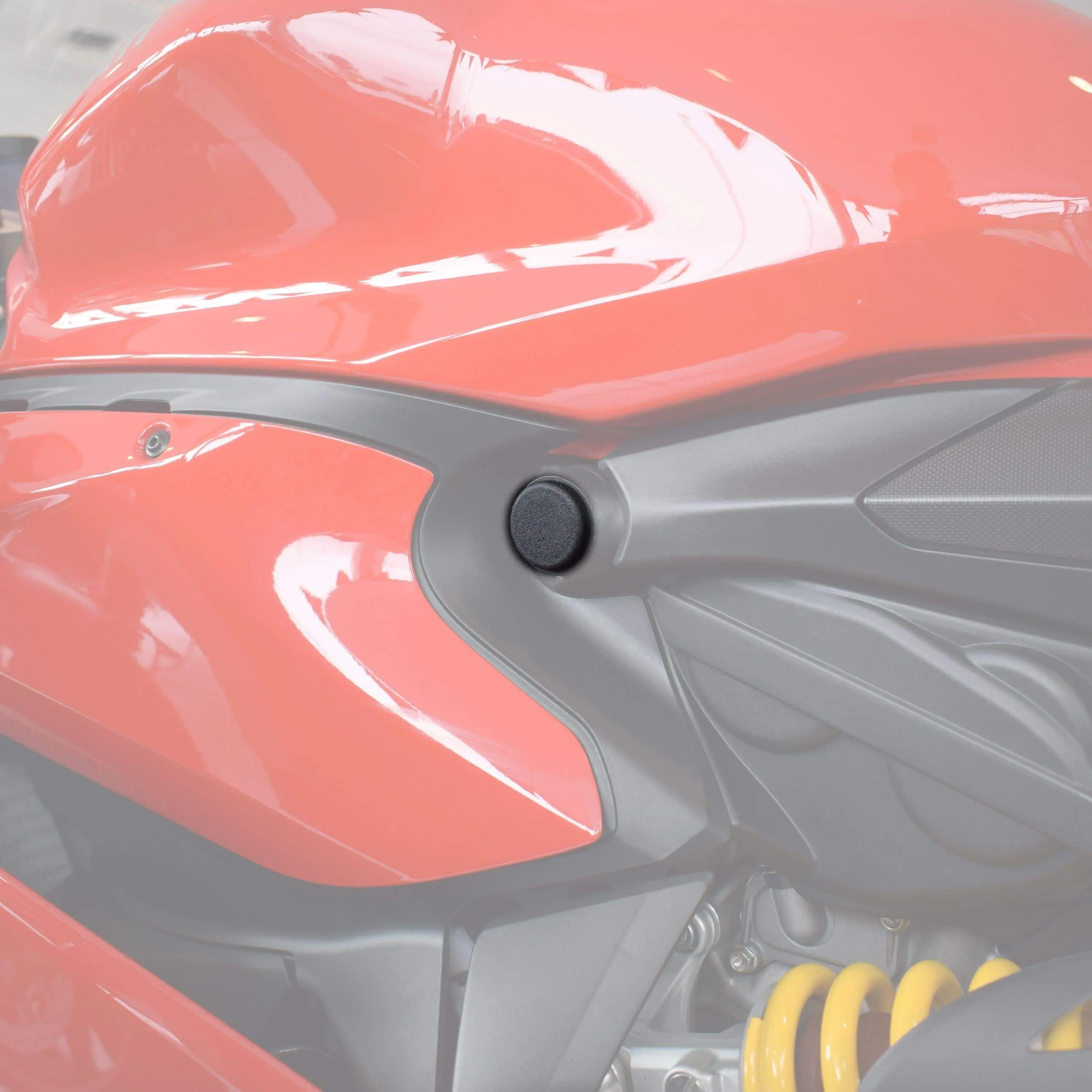 Pyramid Frame End Caps | Matte Black | Ducati 899 Panigale 2013>2015 - Image 3
