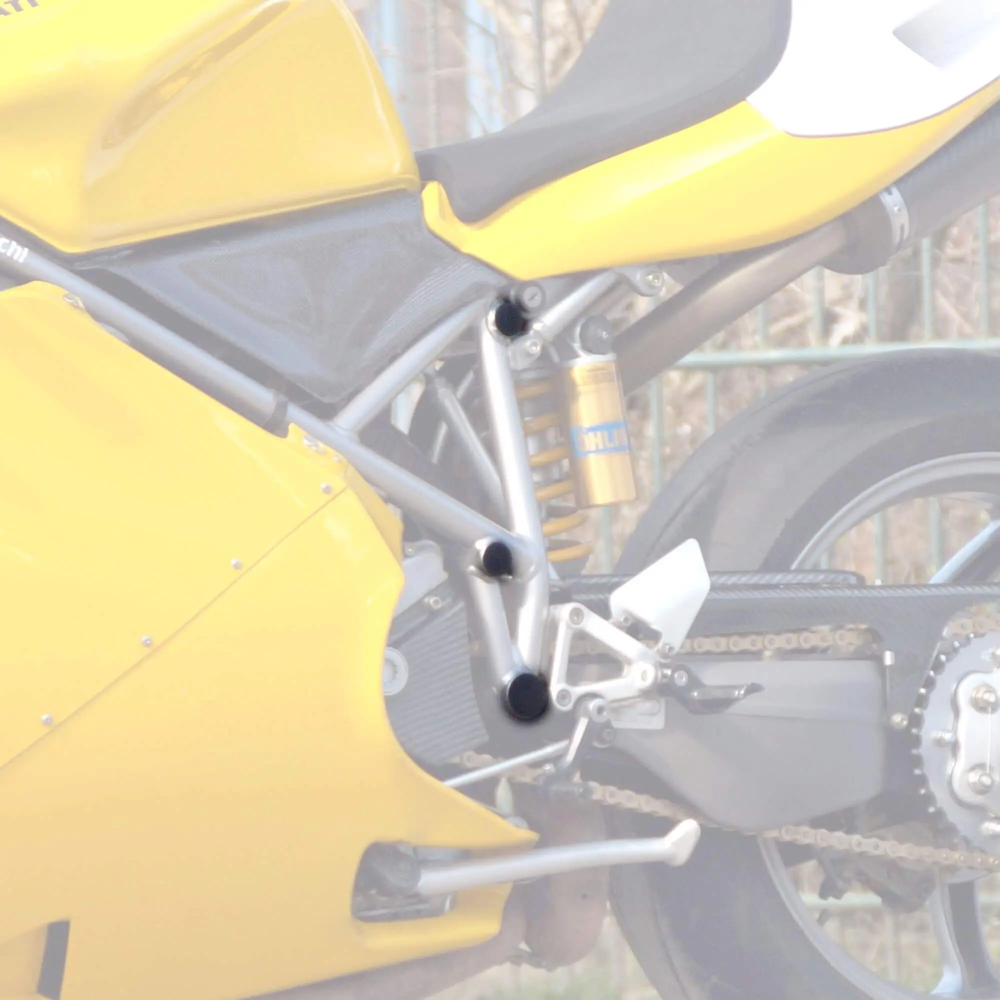 Pyramid Frame End Caps | Matte Black | Ducati 998 2002>2004 - Image 2