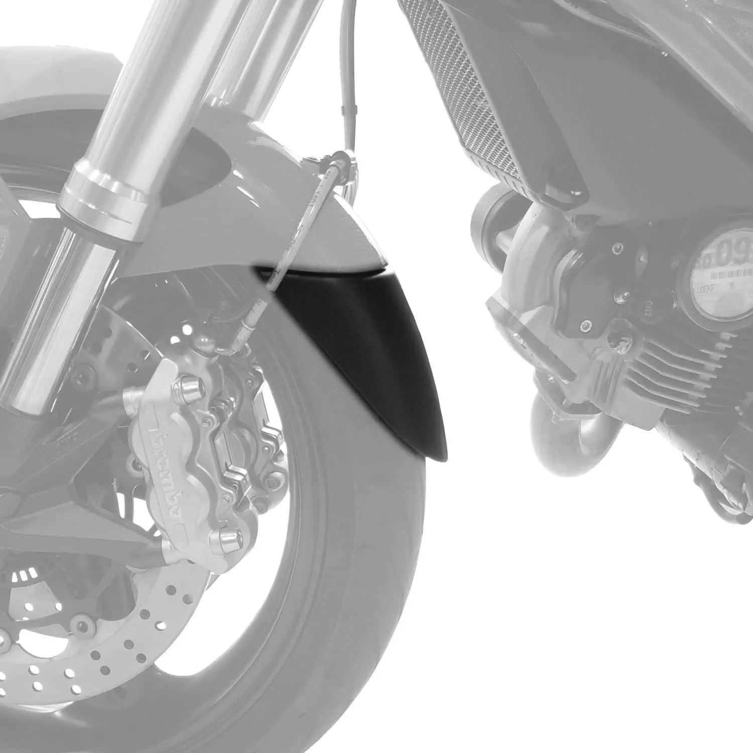 Pyramid Extenda Fenda | Matte Black | Ducati Hypermotard 796 2009>2012