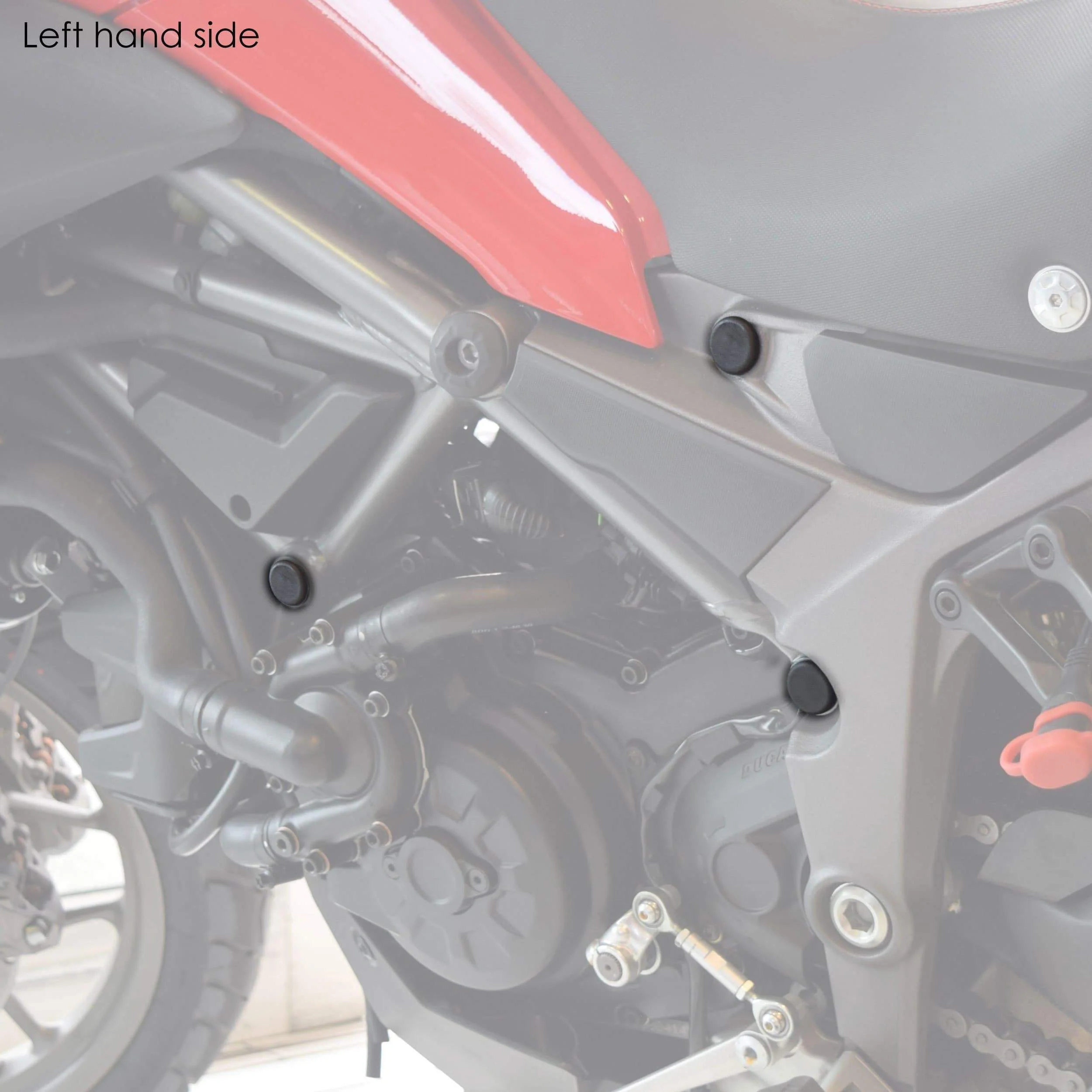 Pyramid Frame End Caps | Matte Black | Ducati Multistrada 1200 Enduro 2015>2020 - Image 2