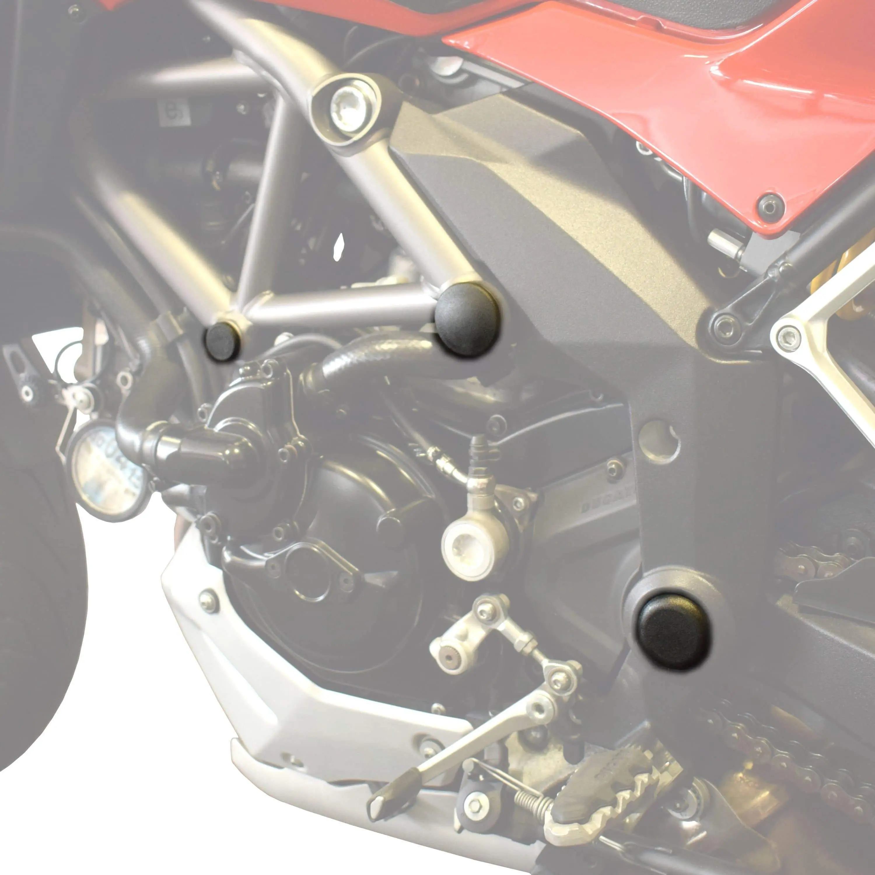Pyramid Frame End Caps | Matte Black | Ducati Multistrada 1200/S 2010>2014 - Image 3