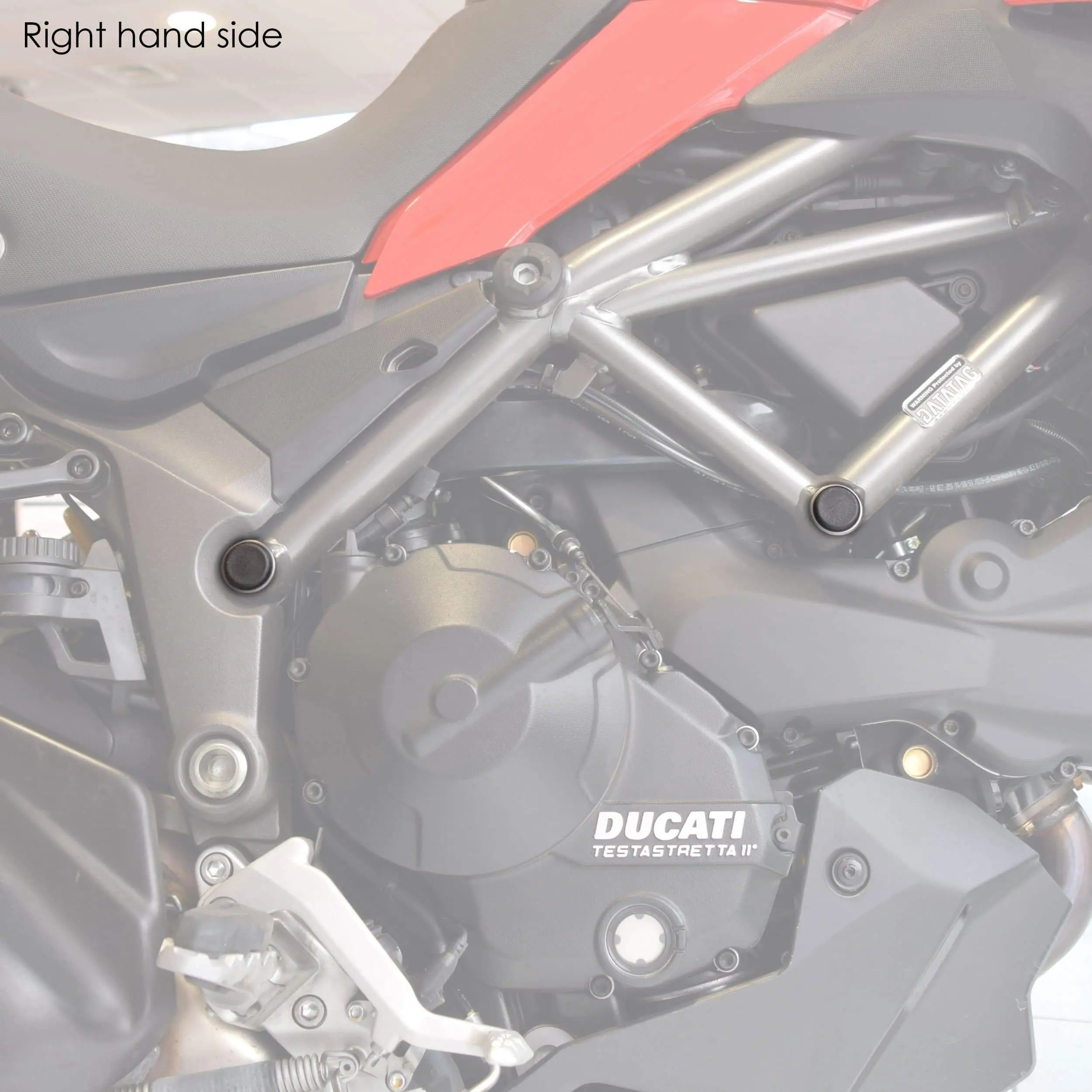 Pyramid Frame End Caps | Matte Black | Ducati Multistrada 1200/S 2015>Current - Image 3