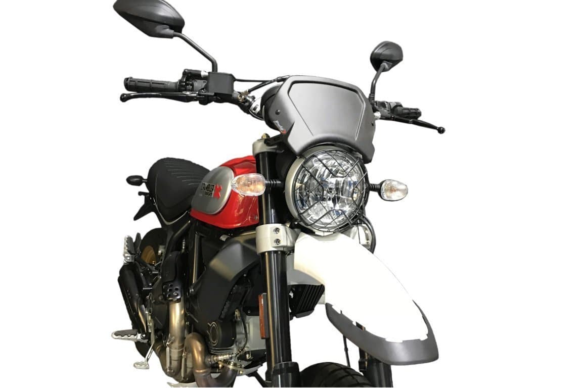 Puig Fly Screen | (Aluminium) Silver | Ducati Scrambler Desert Sled 2017>2020 - Image 2