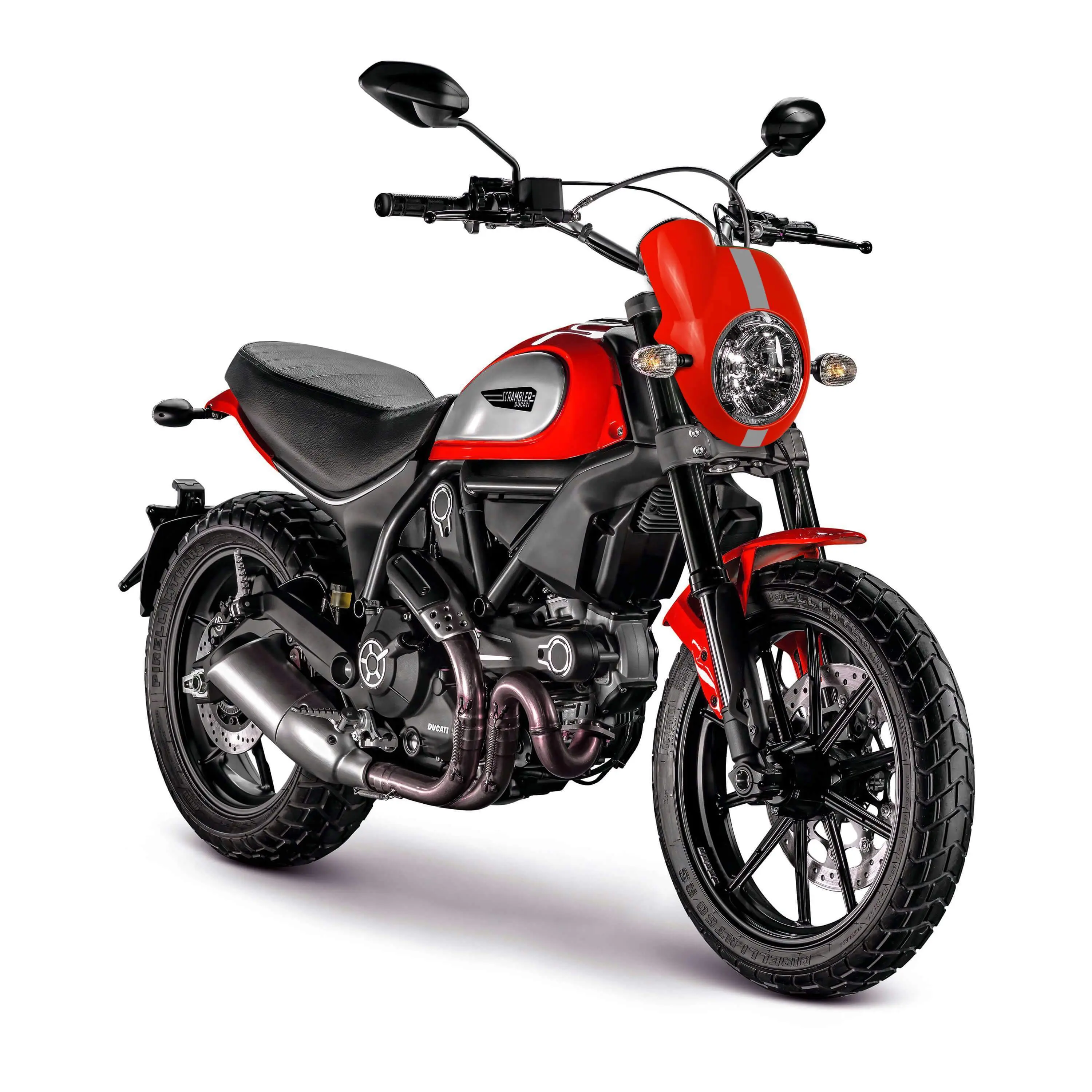 Pyramid Nose Fairing | Gloss Red ( Red) | Ducati Scrambler Icon 2015>2022 - Image 2