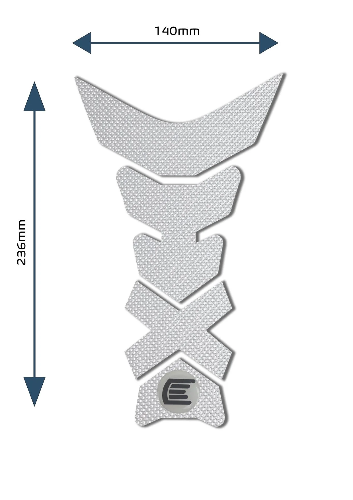 Eazi-Grip Centre Tank Pad - Design C - Pro Series | Clear