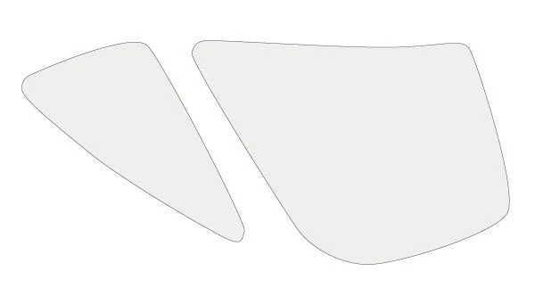 Eazi-Grip Tank Grips - Pair | Clear Gloss Paint Protection Film | Yamaha YZF-125 R 2008>2018