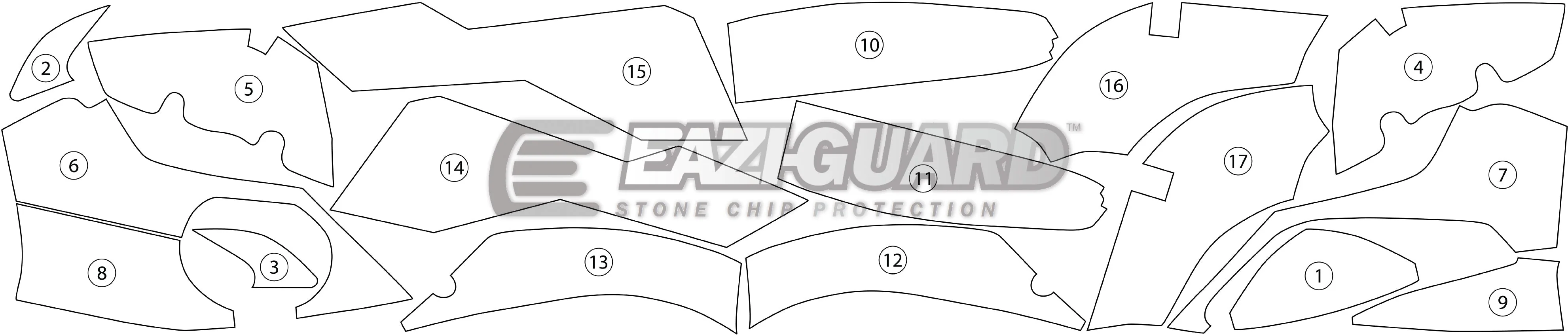 Eazi-Grip Stone Chip Protection Kit | Clear - Gloss | BMW HP4 2009>2014 - Image 2