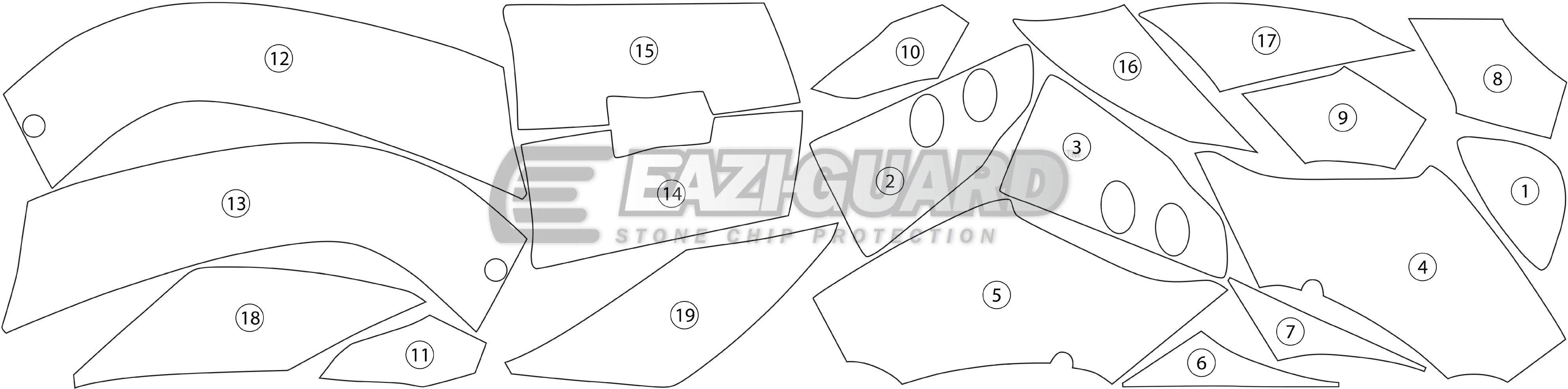 Eazi-Grip Stone Chip Protection Kit | Clear - Gloss | Ducati 1199 Panigale 2012>2015 - Image 3