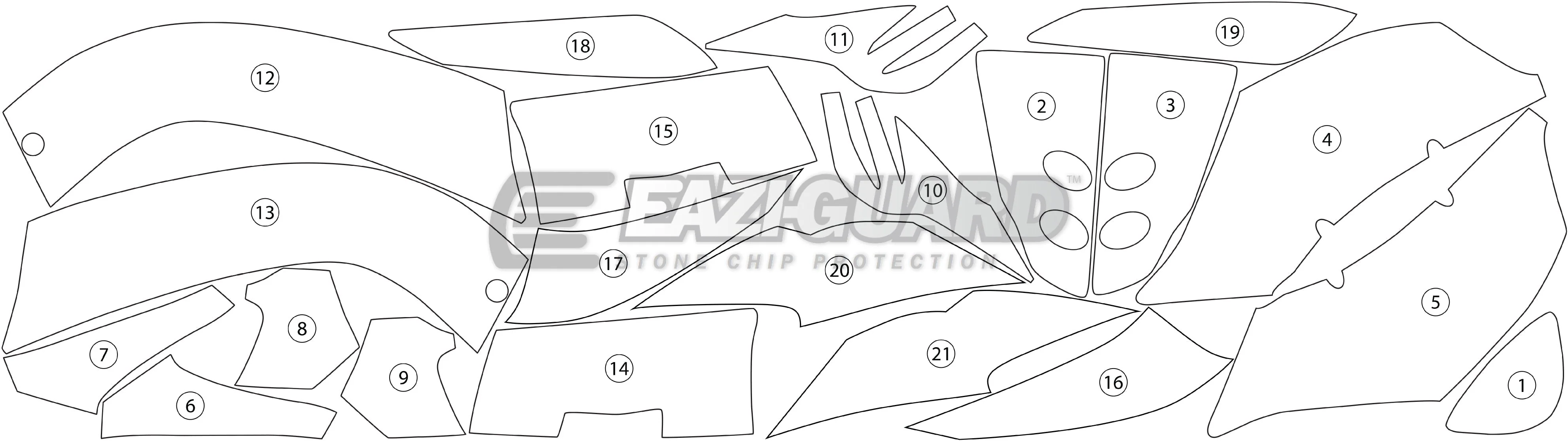 Eazi-Grip Stone Chip Protection Kit | Clear - Gloss | Ducati 1299 Panigale 2015>2017 - Image 3