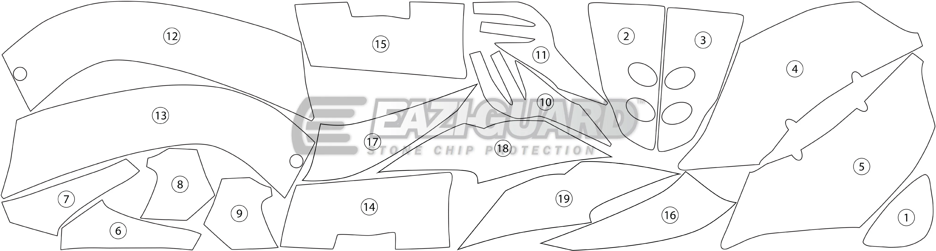 Eazi-Grip Stone Chip Protection Kit | Clear - Gloss | Ducati 959 Panigale 2016>2017 - Image 2