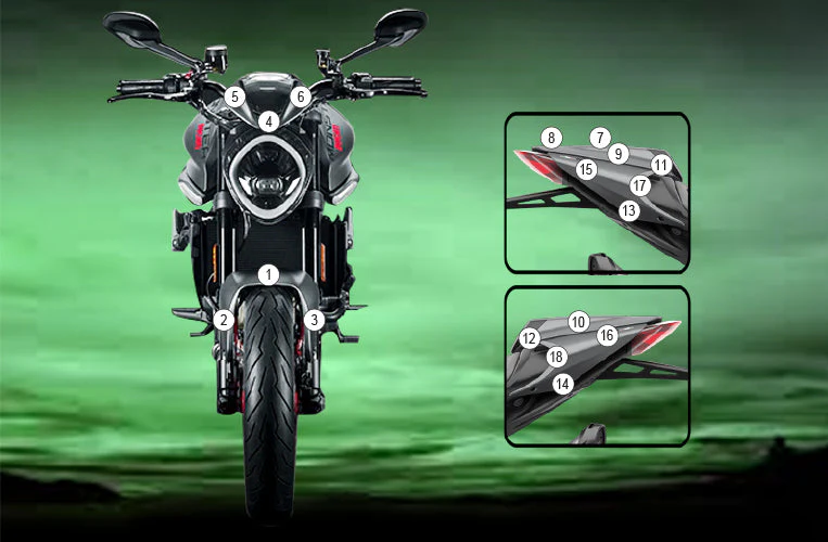 Eazi-Grip Stone Chip Protection Kit | Clear - Gloss | Ducati Monster 937 2021>Current