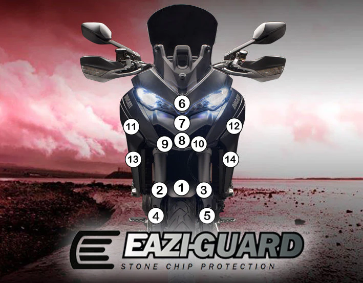 Eazi-Grip Stone Chip Protection Kit | Clear - Gloss | Ducati Multistrada 1260 S 2018>2020