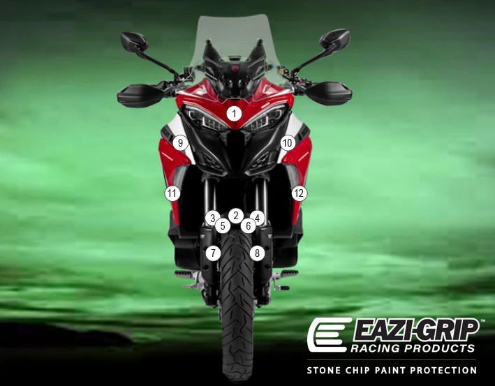 Eazi-Grip Stone Chip Protection Kit | Clear - Gloss | Ducati Multistrada V4 2021>Current
