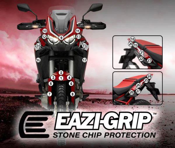 Eazi-Grip Stone Chip Protection Kit | Clear - Gloss | Honda CRF 1100 L Africa Twin 2020>2023 - Image 2