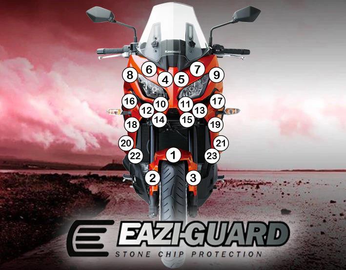 Eazi-Grip Stone Chip Protection Kit | Clear - Gloss | Kawasaki Versys 1000 2015>2018