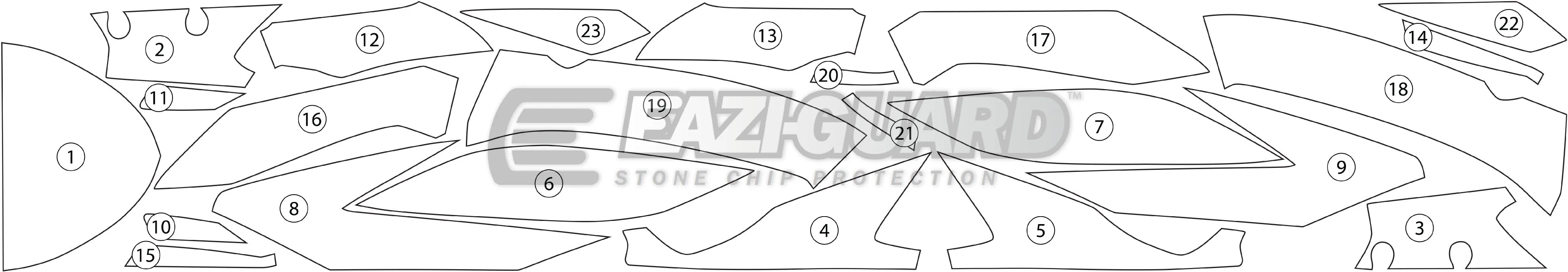 Eazi-Grip Stone Chip Protection Kit | Clear - Gloss | Kawasaki Versys 1000 2015>2018 - Image 2