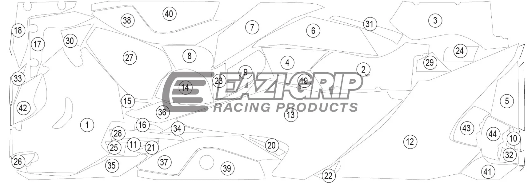 Eazi-Grip Stone Chip Protection Kit | Clear - Gloss | Kawasaki ZX-10RR 2021>Current - Image 2
