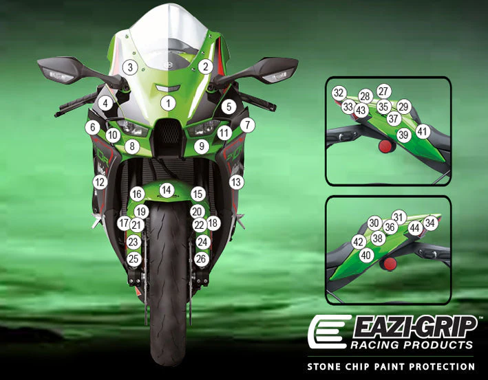 Eazi-Grip Stone Chip Protection Kit | Clear - Gloss | Kawasaki ZX-10R 2021>Current