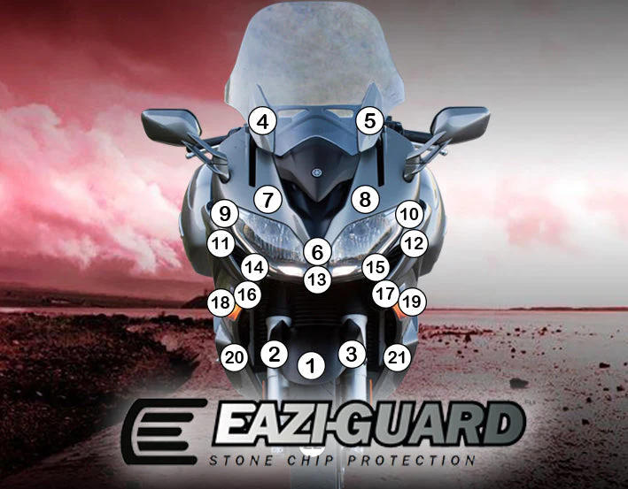 Eazi-Grip Stone Chip Protection Kit | Clear - Gloss | Yamaha FJR 1300 2014>2020